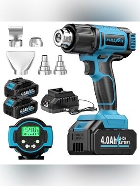 FULLYEA Cordless Heat Gun with Digital Display